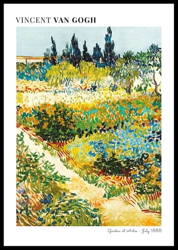 Poster Garden At Arles By Vincent Van Gogh