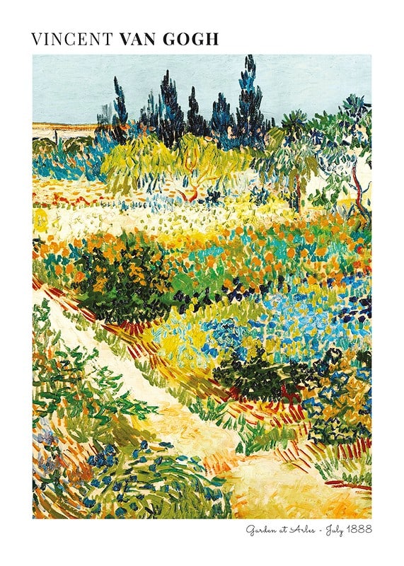 Garden At Arles By Vincent Van Gogh-12