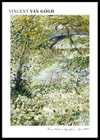 River Bank In Springtime By Vincent Van Gogh-0