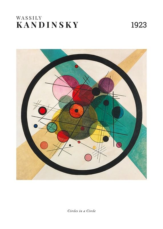 Plagát Circles In A Circle By Wassily Kandinsky