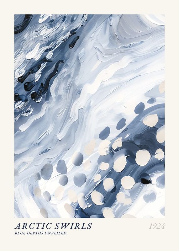 Plagát Arctic Swirls No2