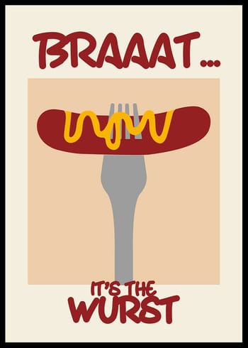 Plakat Braaatwurst