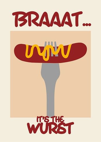 Affiche Braaatwurst