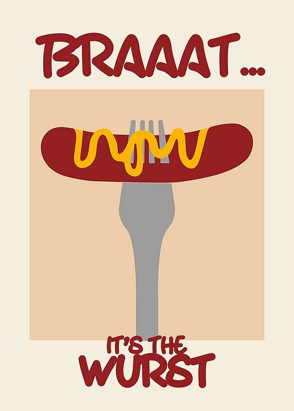 Plagát Braaatwurst