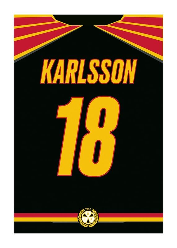 Poster Brynäs IF Legendar #18 Karlsson