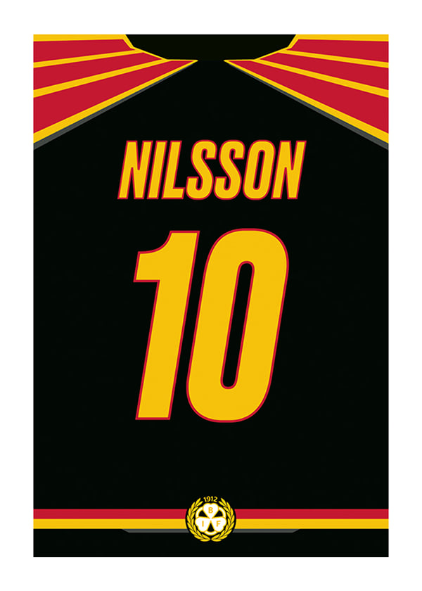 Poster Brynäs IF Legendar #10 Nilsson