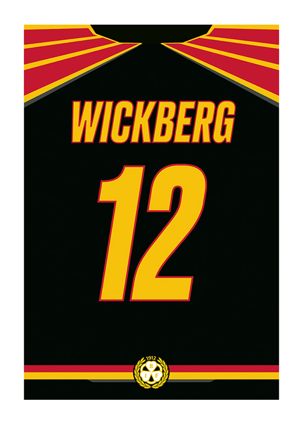 Poster Brynäs IF Legendar #12 Wickberg