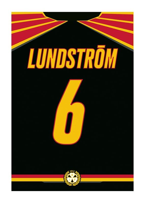 Poster Brynäs IF Legendar #6 Lundström