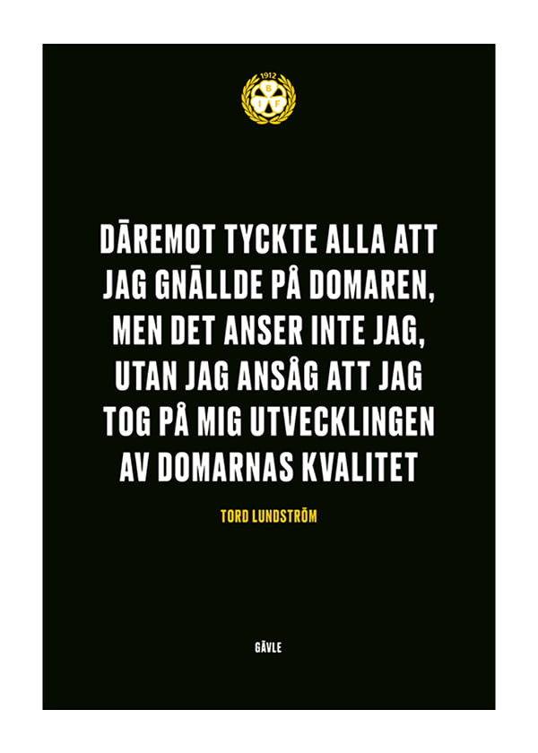 Poster Utvecklingen Av Domarnas Kvalitet Brynäs IF