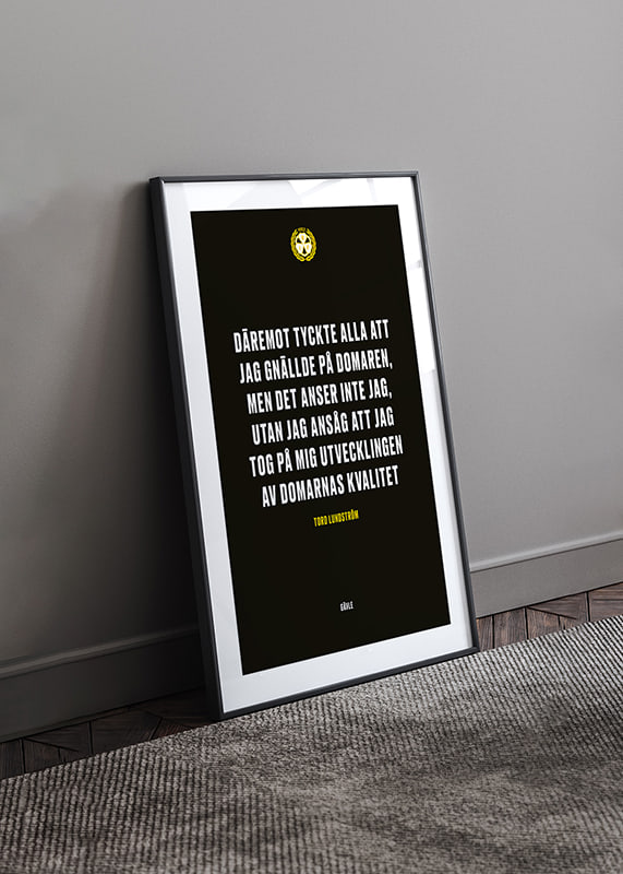 Poster Utvecklingen Av Domarnas Kvalitet Brynäs IF crossfade