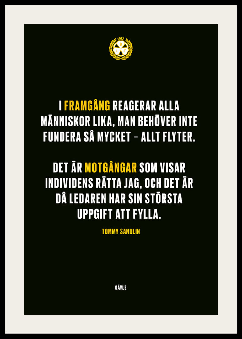 Det Är Motgångar Som Visar Individens Rätta Jag Brynäs IF-12