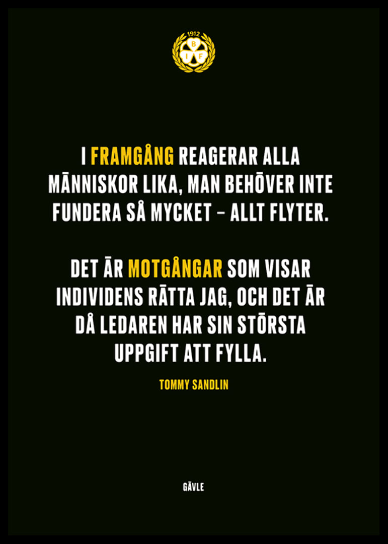Det Är Motgångar Som Visar Individens Rätta Jag Brynäs IF-12