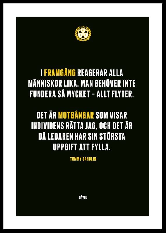 Det Är Motgångar Som Visar Individens Rätta Jag Brynäs IF-12