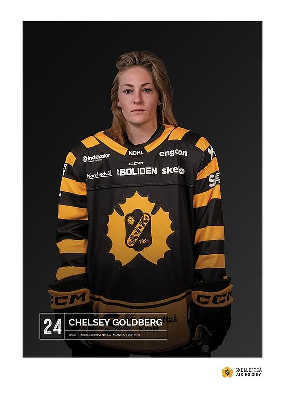 Poster Chelsey Goldberg #24 Skellefteå AIK 2023/2024