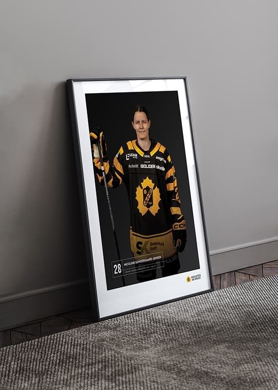 Poster Nicoline Sondergaard Jensen #28 Skellefteå AIK 2023/2024 crossfade