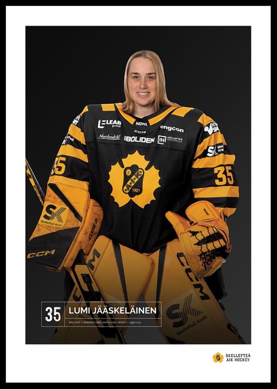 Poster Lumi Jääskeläinen #35 Skellefteå AIK 2023/2024