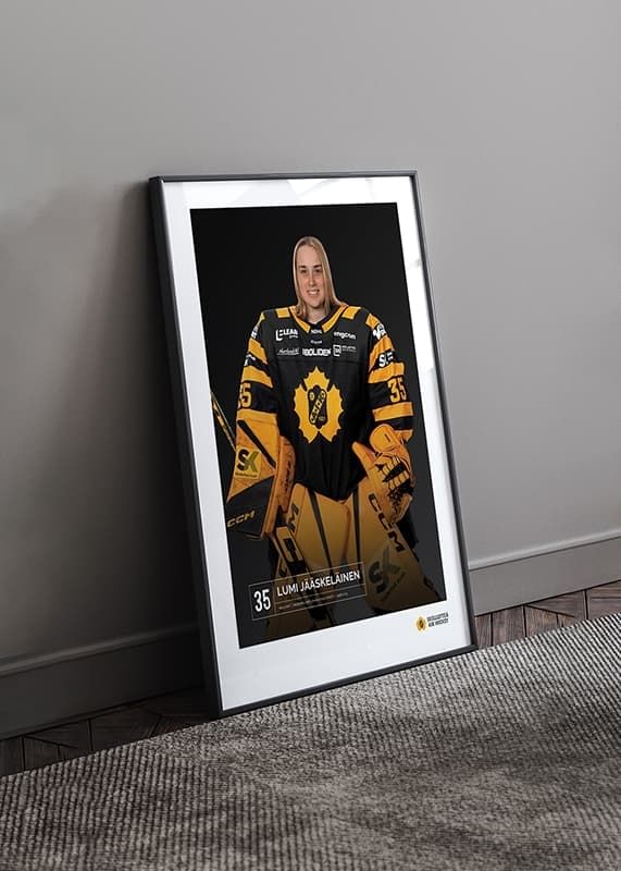 Poster Lumi Jääskeläinen #35 Skellefteå AIK 2023/2024 crossfade