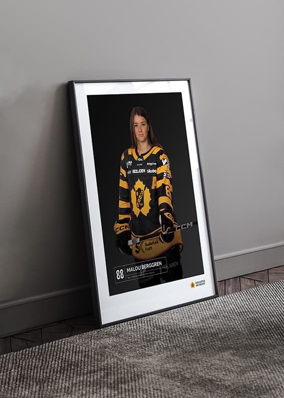 Poster Malou Berggren #88 Skellefteå AIK 2023/2024 crossfade