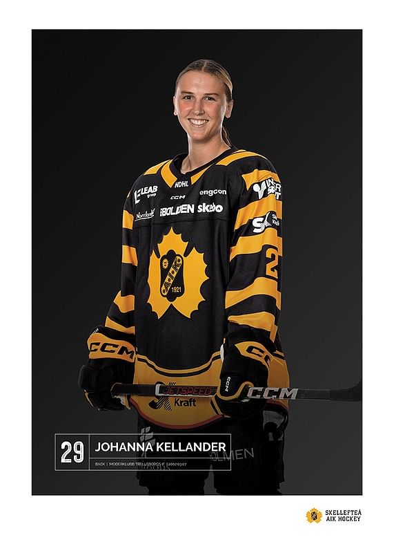 Poster Johanna Kellander #29 Skellefteå AIK 2023/2024