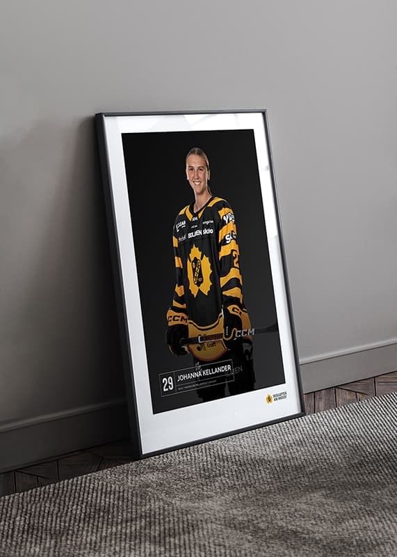 Poster Johanna Kellander #29 Skellefteå AIK 2023/2024 crossfade