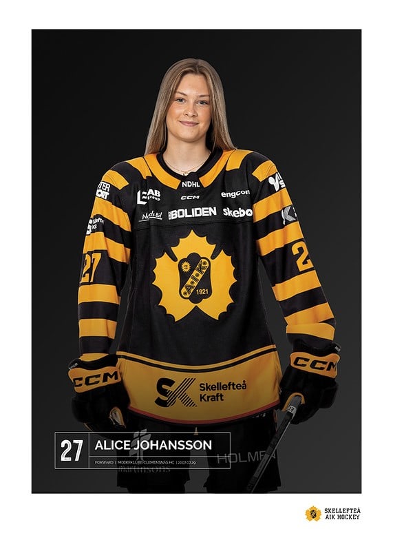 Poster Alice Johansson #27 Skellefteå AIK 2023/2024