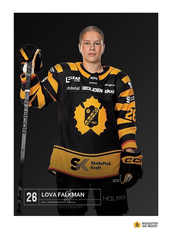 Poster Lova Falkman #26 Skellefteå AIK 2023/2024