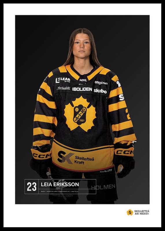 Poster Leia Eriksson #23 Skellefteå AIK 2023/2024