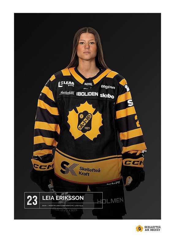 Poster Leia Eriksson #23 Skellefteå AIK 2023/2024