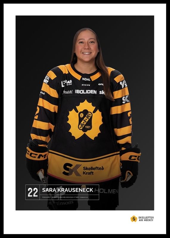 Poster Sara Krauseneck #22 Skellefteå AIK 2023/2024