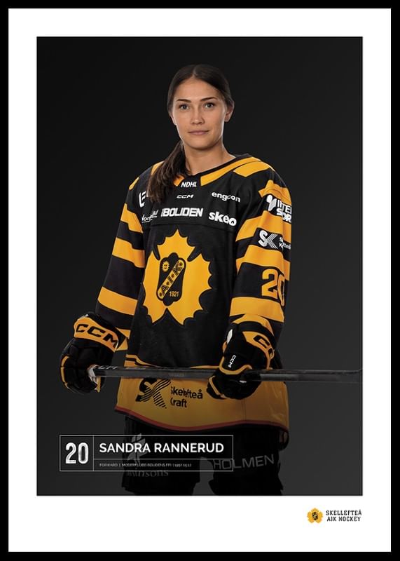 Poster Sandra Rannerud #20 Skellefteå AIK 2023/2024