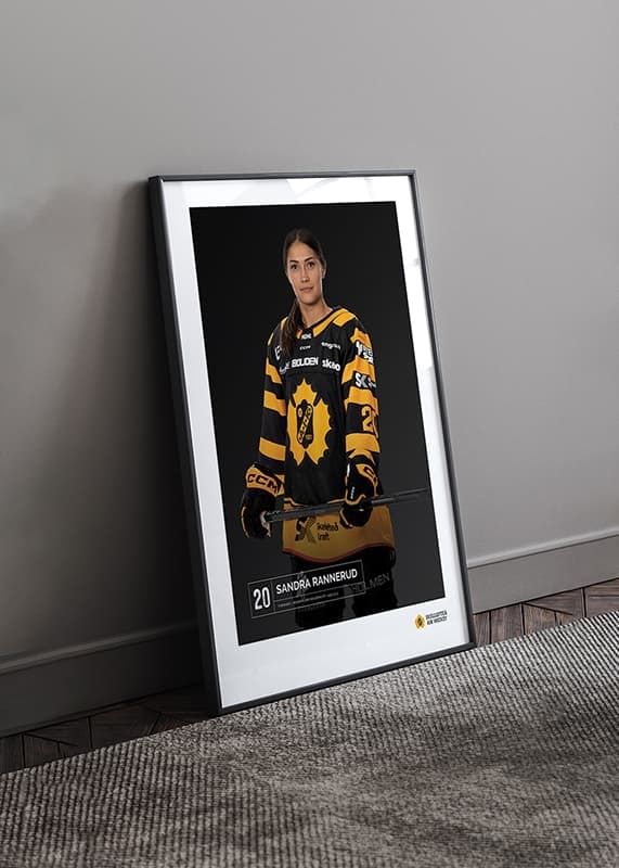 Poster Sandra Rannerud #20 Skellefteå AIK 2023/2024 crossfade