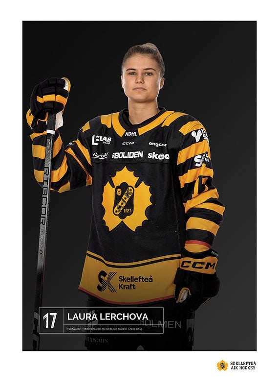Poster Laura Lerchova #17 Skellefteå AIK 2023/2024