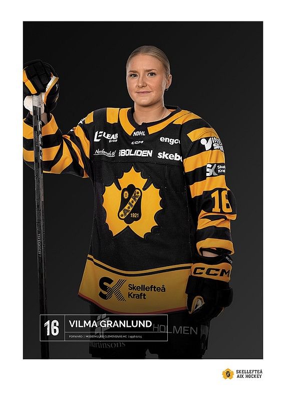 Poster Vilma Granlund #16 Skellefteå AIK 2023/2024
