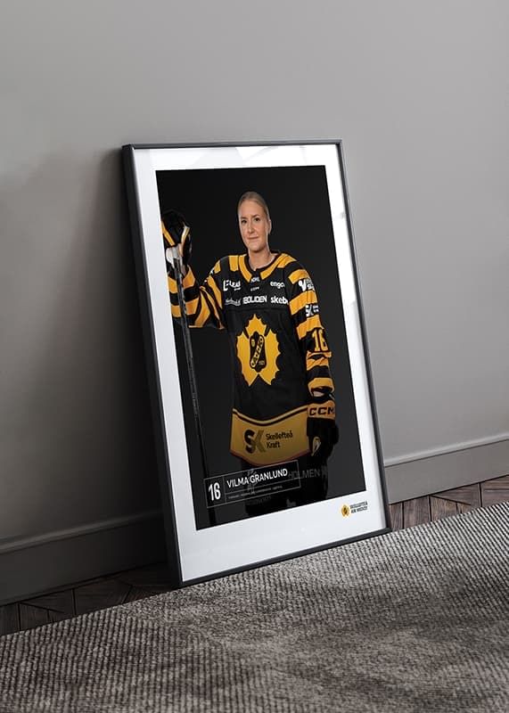 Poster Vilma Granlund #16 Skellefteå AIK 2023/2024 crossfade