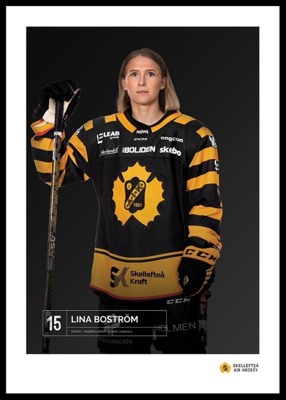 Poster Lina Boström #15 Skellefteå AIK 2023/2024