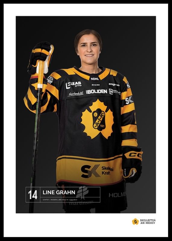 Poster Lina Grahn #14 Skellefteå AIK 2023/2024