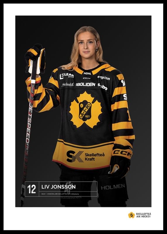 Poster Liv Jonsson #12 Skellefteå AIK 2023/2024
