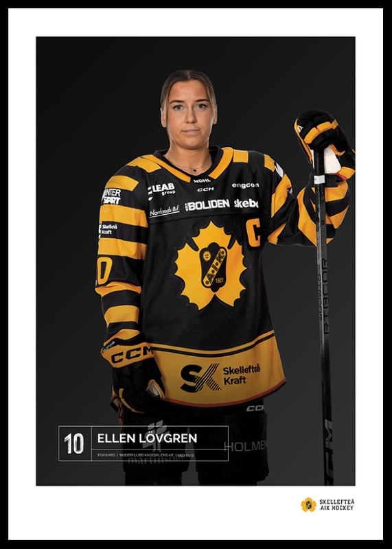 Poster Ellen Lövgren #10 Skellefteå AIK 2023/2024