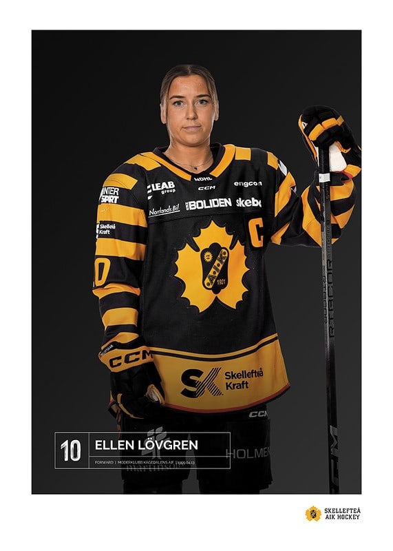 Poster Ellen Lövgren #10 Skellefteå AIK 2023/2024