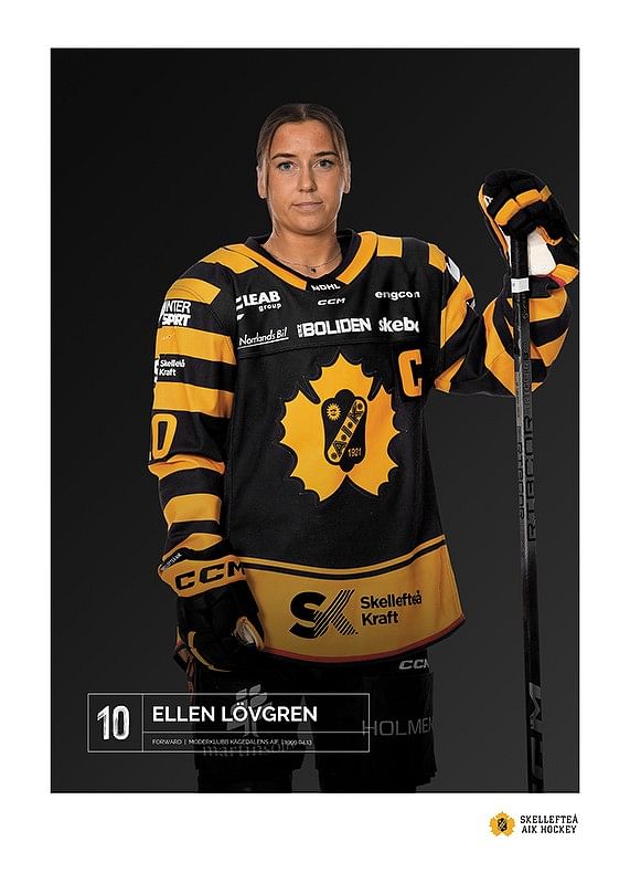 Poster Ellen Lövgren #10 Skellefteå AIK 2023/2024