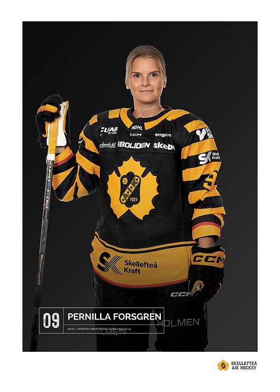 Poster Pernilla Forsgren #09 Skellefteå AIK 2023/2024