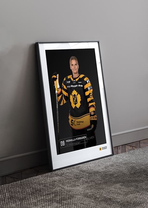 Poster Pernilla Forsgren #09 Skellefteå AIK 2023/2024 crossfade