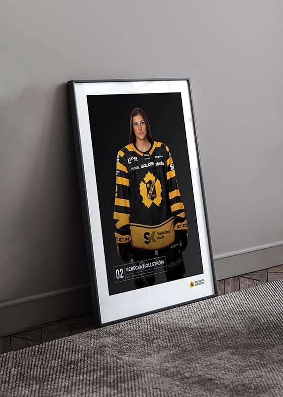 Poster Rebecka Hollström #02 Skellefteå AIK 2023/2024 crossfade