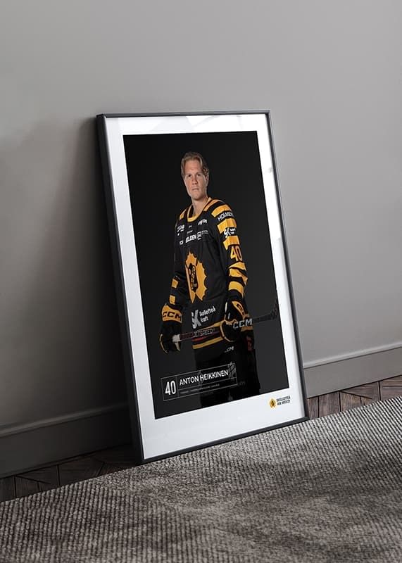Poster Anton Heikkinen #40 Skellefteå AIK 2023/2024 crossfade