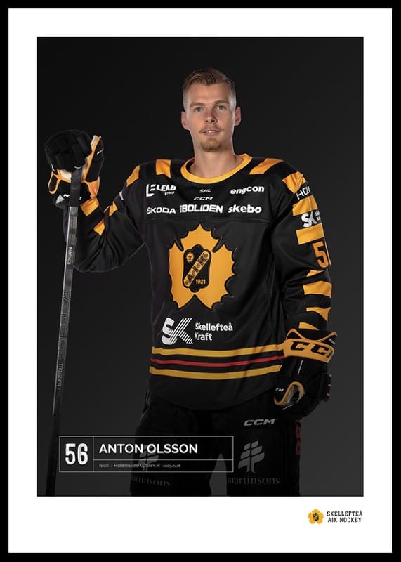 Poster Anton Olsson #56 Skellefteå AIK 2023/2024