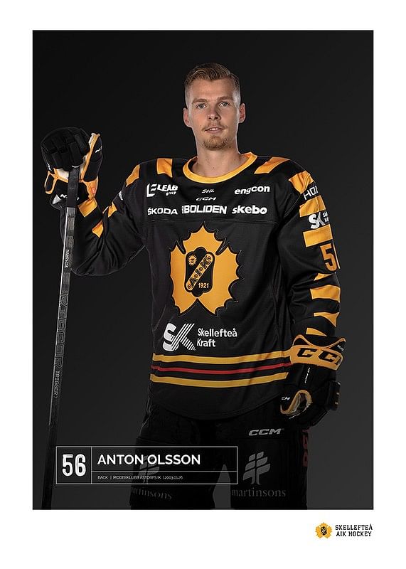 Poster Anton Olsson #56 Skellefteå AIK 2023/2024