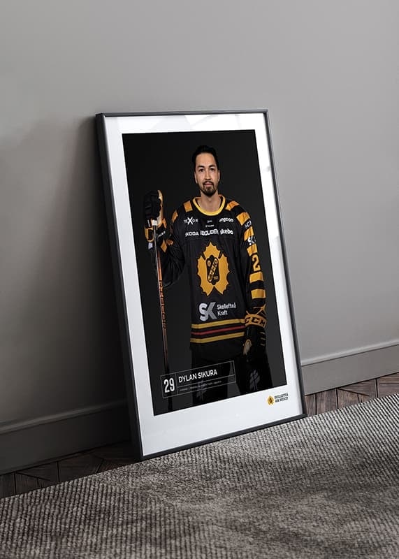 Poster Dylan Sikura #29 Skellefteå AIK 2023/2024 crossfade