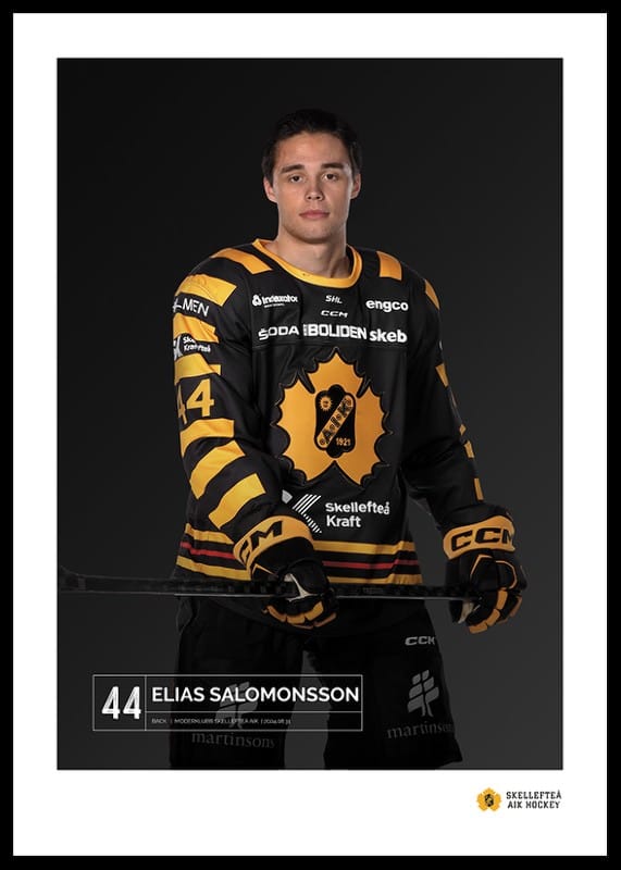 Poster Elias Salomonsson #44 Skellefteå AIK 2023/2024
