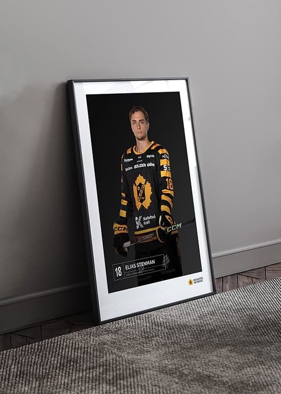 Poster Elias Stenman #18 Skellefteå AIK 2023/2024 crossfade