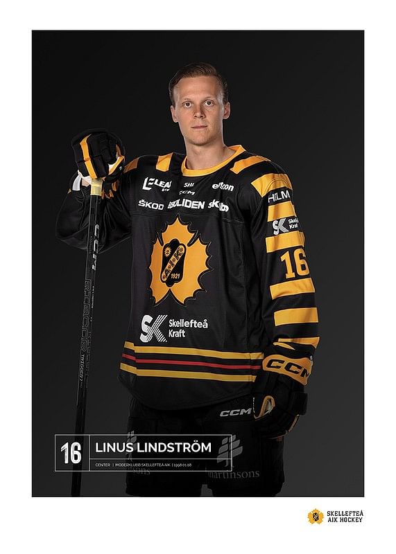 Poster Linus Lindström #16 Skellefteå AIK 2023/2024